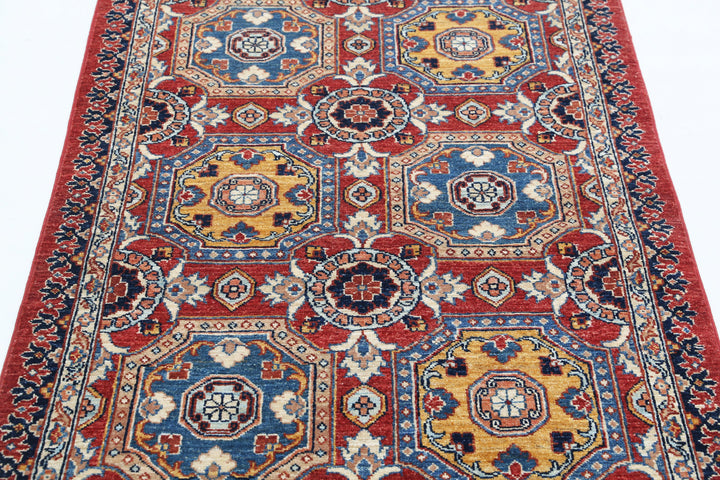 Afghan Ziegler Farhan Rug 3' 2" x 4' 10" Hand-Knotted | No. AT22681