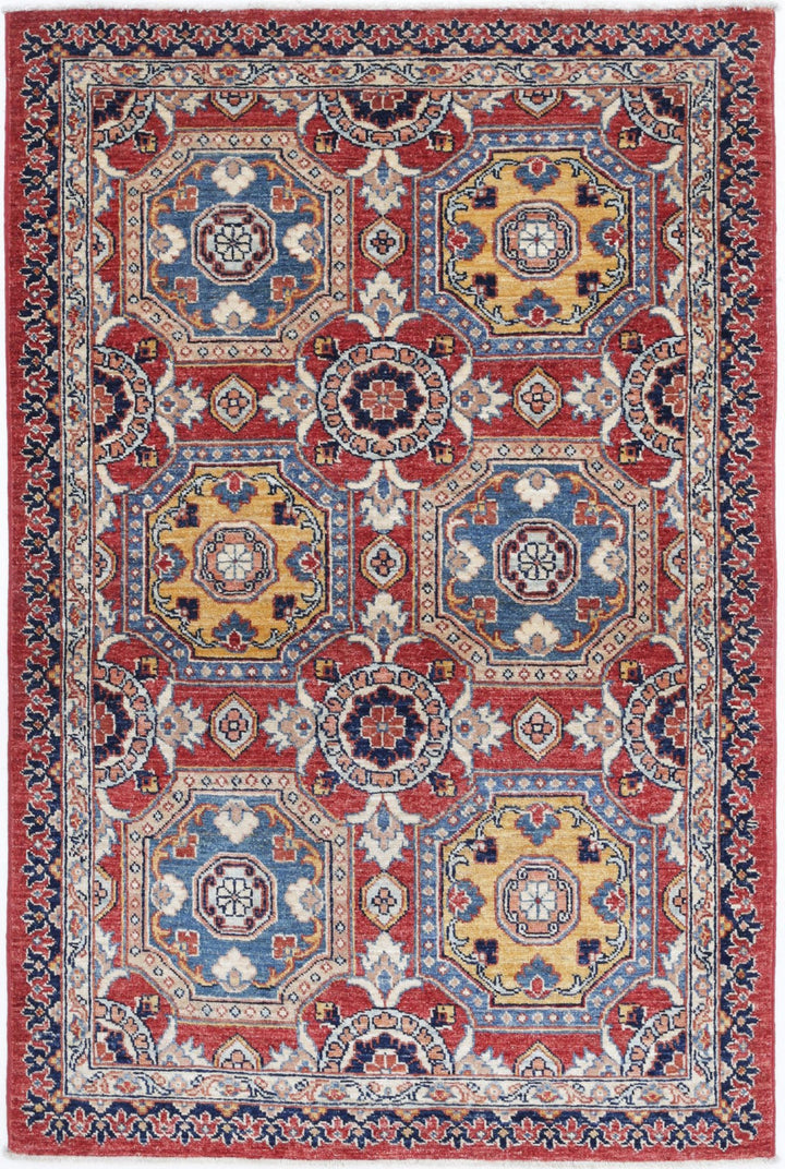 Afghan Ziegler Farhan Rug 3' 2" x 4' 10" Hand-Knotted