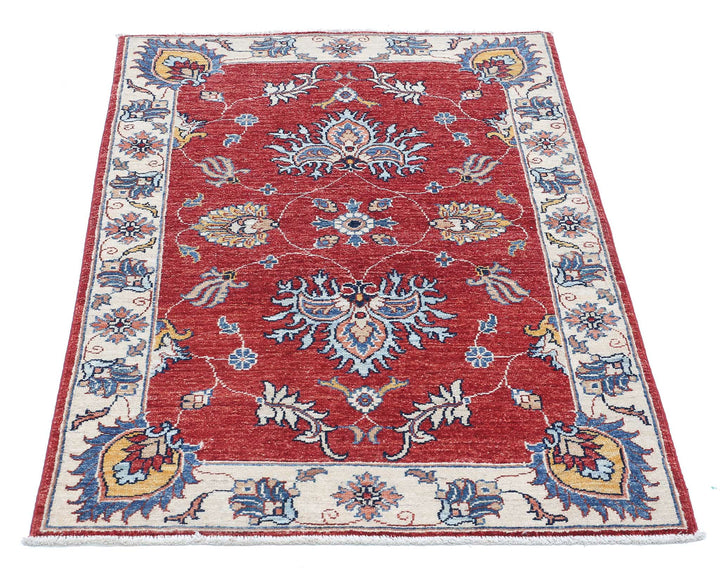 Afghan Ziegler Rug 2' 10" x 4' 2" Hand-Knotted | No. AT61610