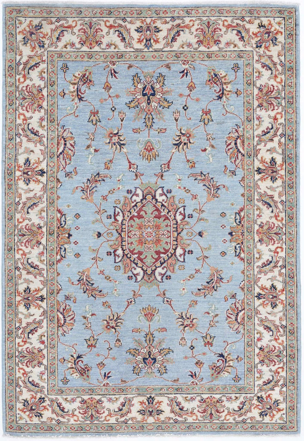 Hand Knotted Ziegler Farhan Wool Rug 4' 0" x 5' 9" - No. AT86303
