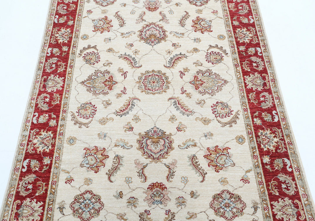 Ivory Afghan Ziegler Rug 3' 10" x 5' 8" Hand-Knotted view