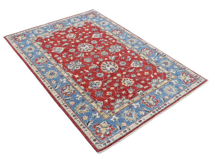 Afghan Ziegler Farhan Rug 3' 9" x 5' 6" Hand-Knotted | No. AT18350