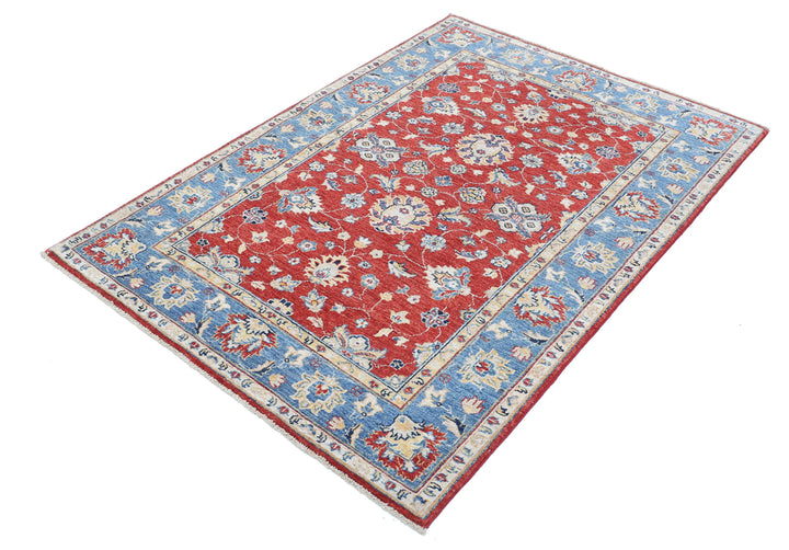 Afghan Ziegler Farhan Rug 3' 9" x 5' 6" Hand-Knotted | No. AT18350