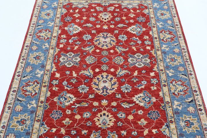 Afghan Ziegler Farhan Rug 3' 9" x 5' 6" Hand-Knotted | No. AT18350