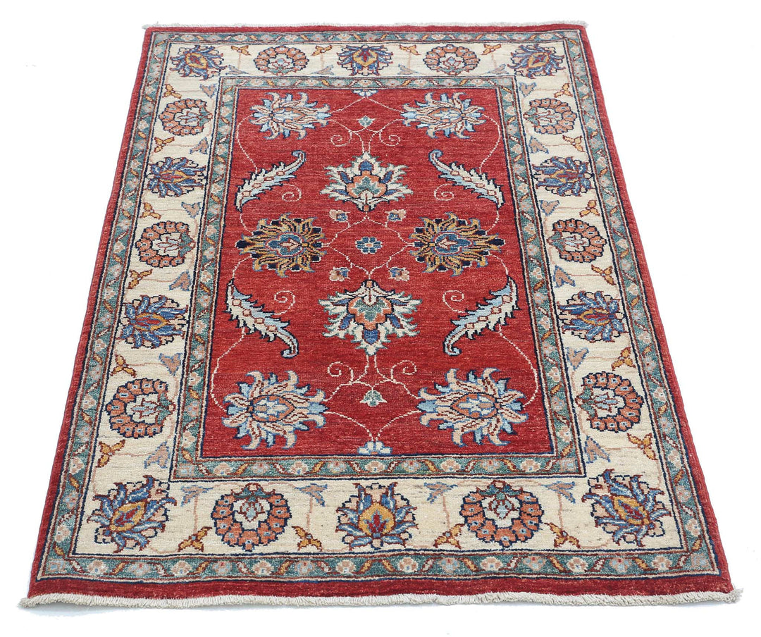 Afghan Ziegler Rug 2' 9" x 4' 3" Hand-Knotted | No. AT46368
