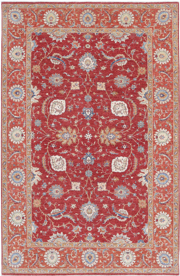 Hand Knotted Ziegler Farhan Wool Rug 6' 7" x 10' 2" - No. AT32142