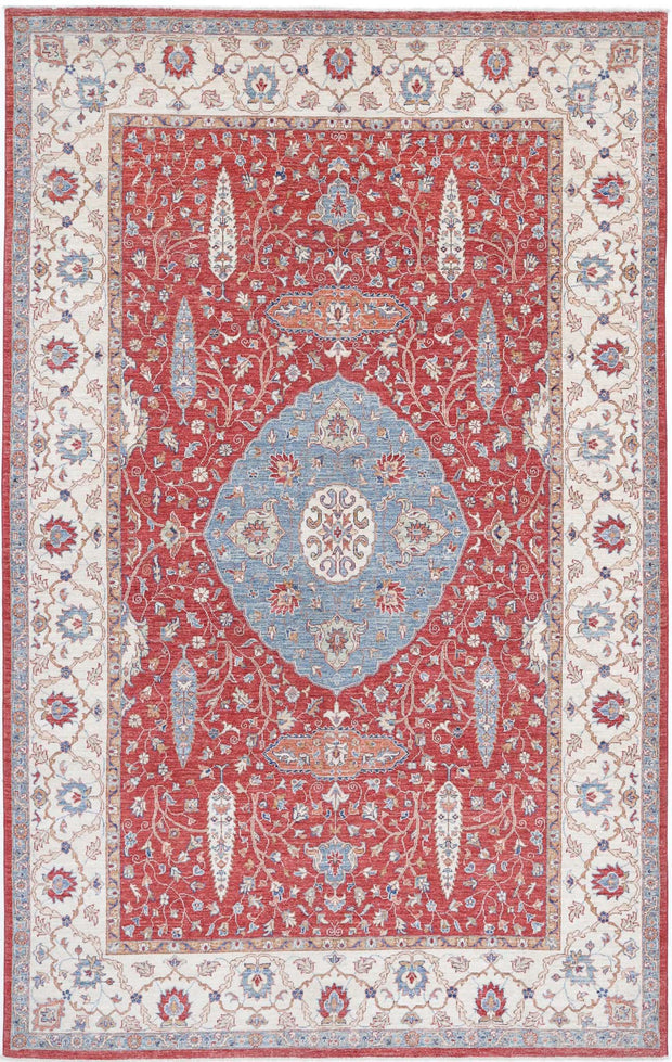 Hand Knotted Ziegler Farhan Wool Rug 6' 7" x 10' 5" - No. AT86985