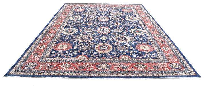 Afghan Ziegler Farhan Rug 9' 10" x 13' 9" Hand-Knotted | No. AT80472