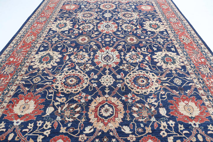 Afghan Ziegler Farhan Rug 9' 10" x 13' 9" Hand-Knotted | No. AT80472