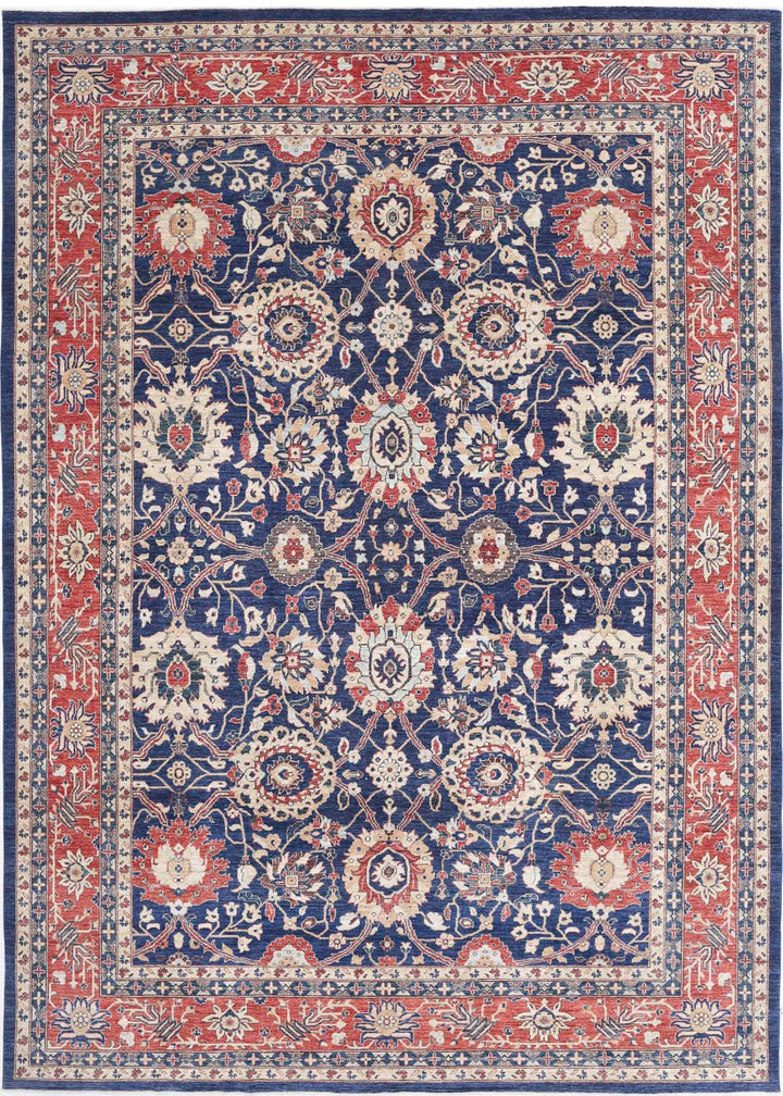 Afghan Ziegler Farhan Rug 9' 10" x 13' 9" Hand-Knotted