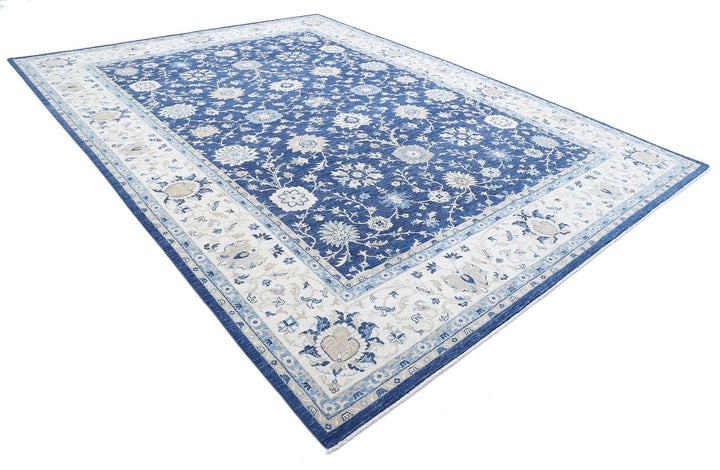 Afghan Ziegler Farhan Rug 9' 11" x 13' 5" Hand-Knotted | No. AT98148