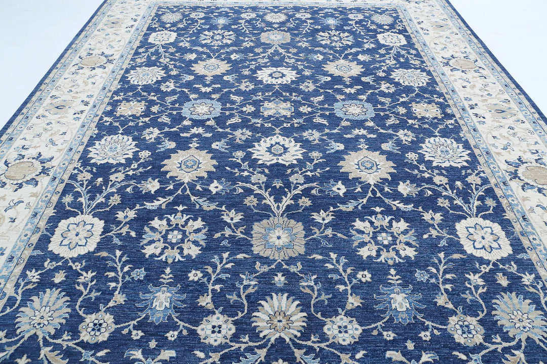 Afghan Ziegler Farhan Rug 9' 11" x 13' 5" Hand-Knotted | No. AT98148