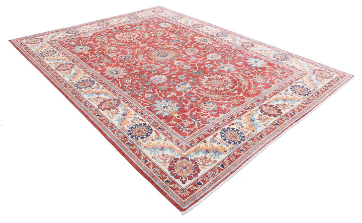 Afghan Ziegler Farhan Rug 8' 0" x 10' 4" Hand-Knotted | No. AT97481