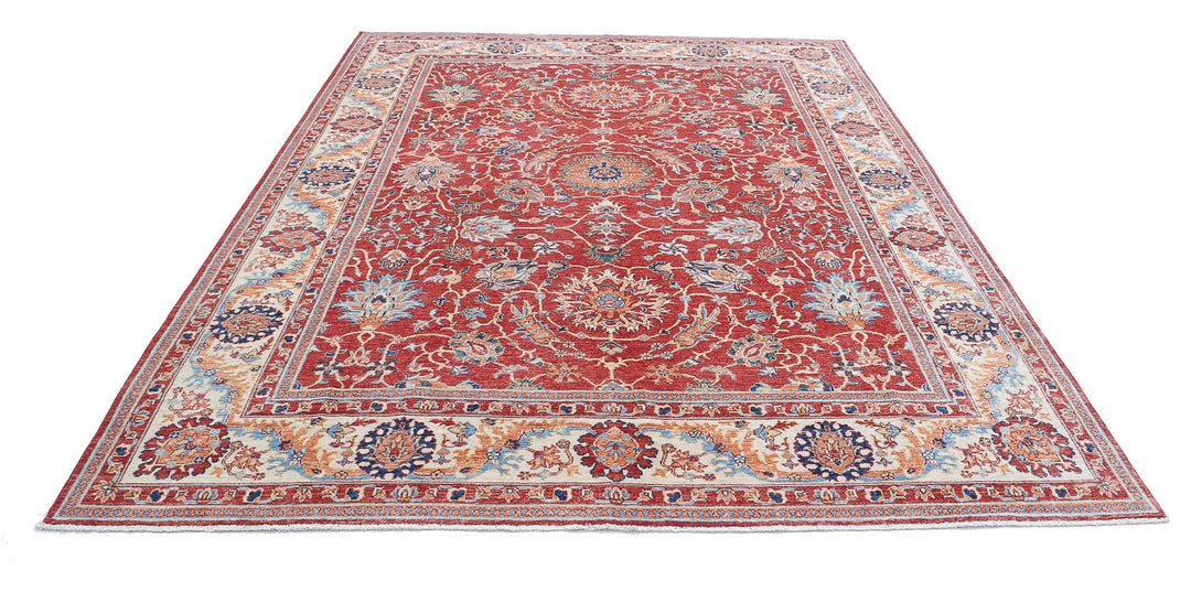 Afghan Ziegler Farhan Rug 8' 0" x 10' 4" Hand-Knotted | No. AT97481
