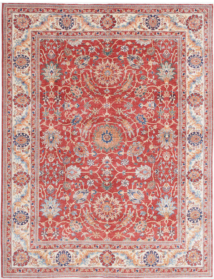 Afghan Ziegler Farhan Rug 8' 0" x 10' 4" Hand-Knotted