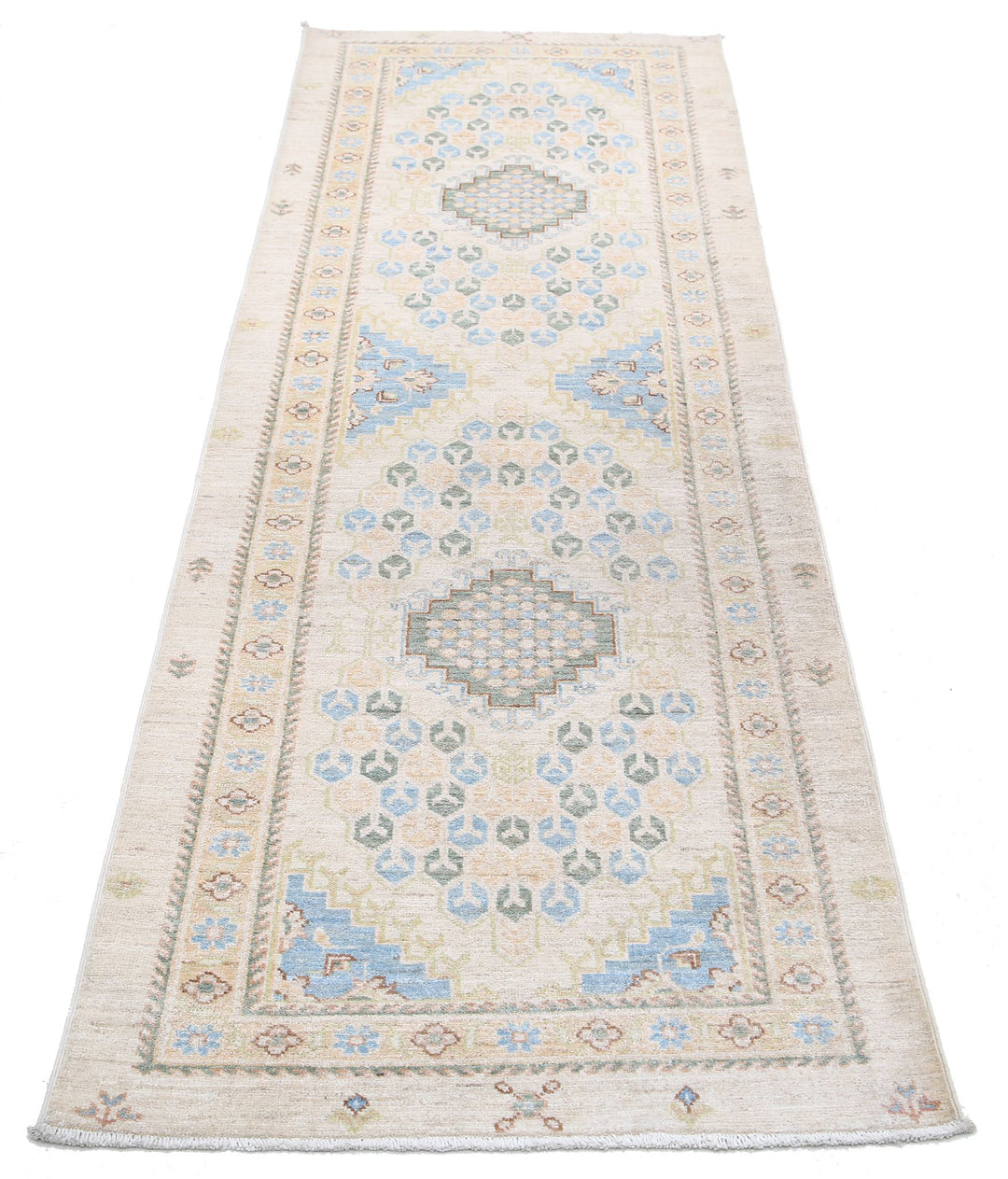 Hand Knotted Ziegler Farhan Wool Rug 2' 7" x 7' 11" - No. AT37425