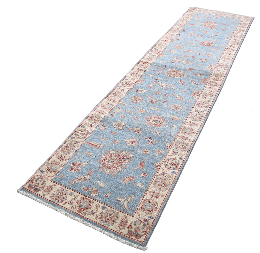 Afghan Ziegler Rug 2' 6" x 9' 10" Hand-Knotted | No. AT14885