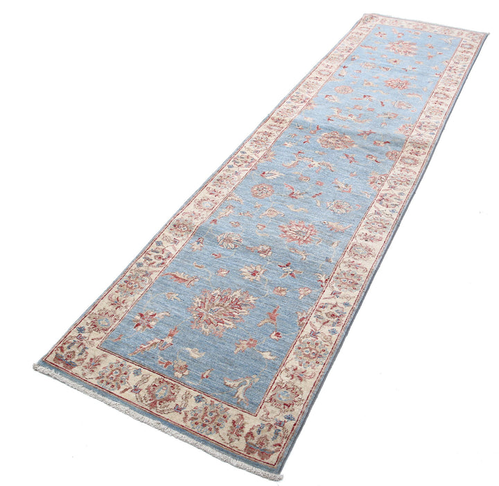 Afghan Ziegler Rug 2' 6" x 9' 10" Hand-Knotted | No. AT14885