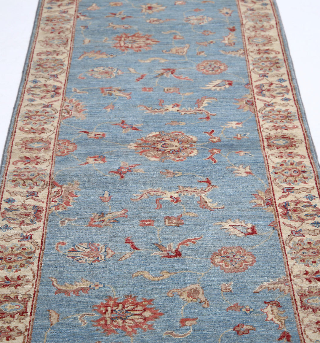 Afghan Ziegler Rug 2' 6" x 9' 10" Hand-Knotted | No. AT14885