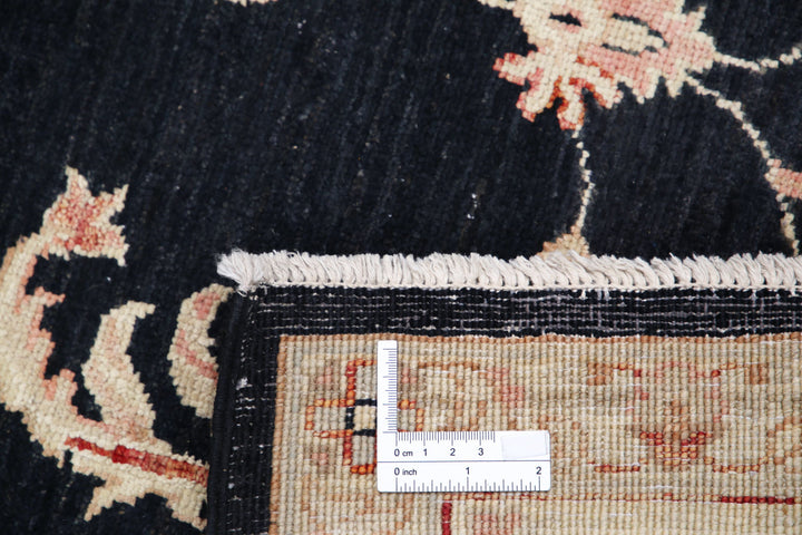 Afghan Ziegler Rug 6' 8" x 9' 4" Hand-Knotted | No. AT30995