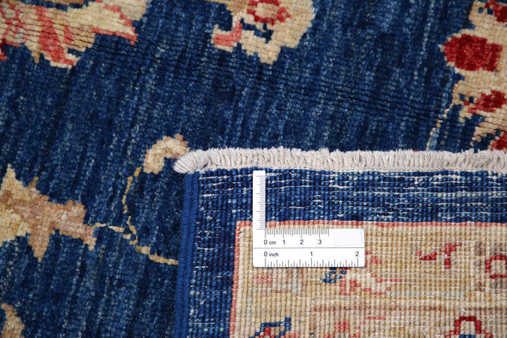 Afghan Ziegler Rug 6' 9" x 9' 3" Hand-Knotted | No. AT27426