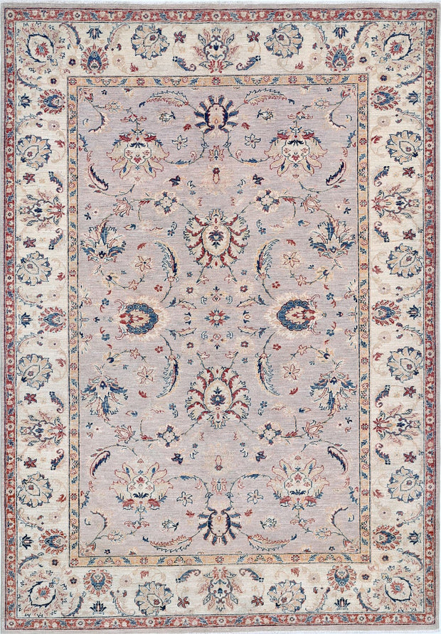 Hand Knotted Ziegler Farhan Wool Rug 6' 6" x 9' 4" - No. AT80606