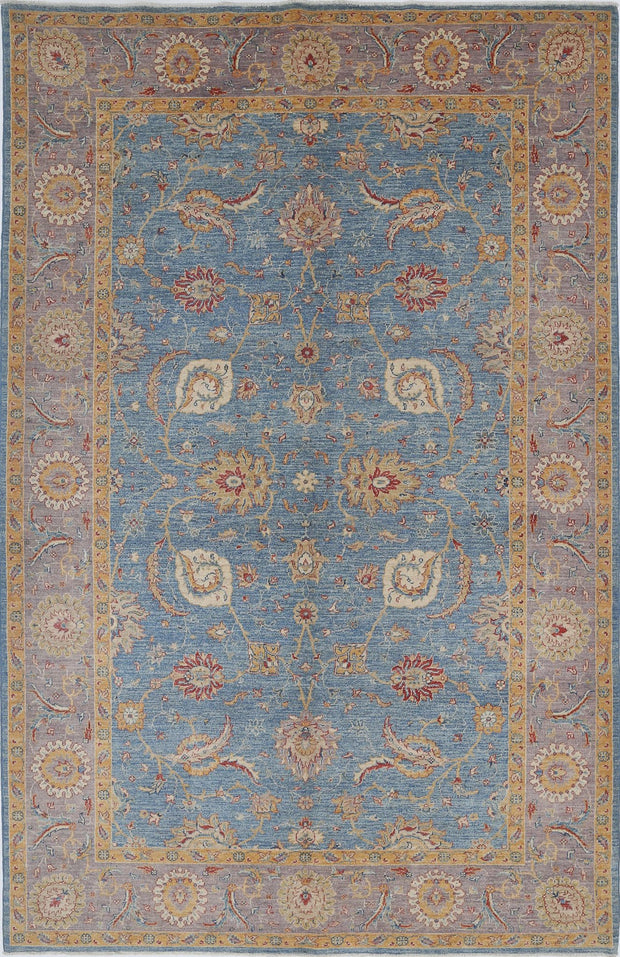 Hand Knotted Ziegler Farhan Wool Rug 6' 6" x 10' 2" - No. AT66823