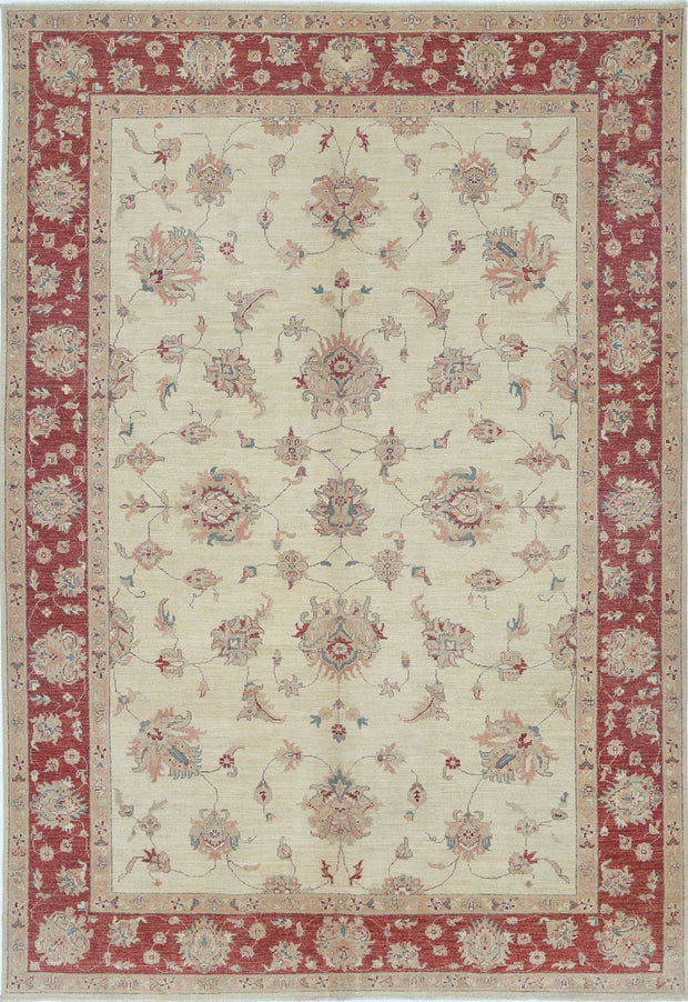 Hand Knotted Ziegler Farhan Wool Rug 6' 6" x 9' 5" - No. AT93424