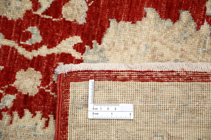 Afghan Ziegler Rug 6' 8" x 9' 7" Hand-Knotted | No. AT51225