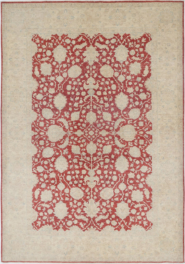 Hand Knotted Ziegler Farhan Wool Rug 6' 8" x 9' 7" - No. AT51225
