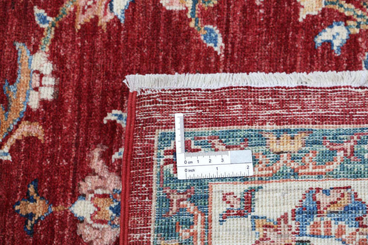 Afghan Ziegler Rug 6' 7" x 9' 8" Hand-Knotted | No. AT69025