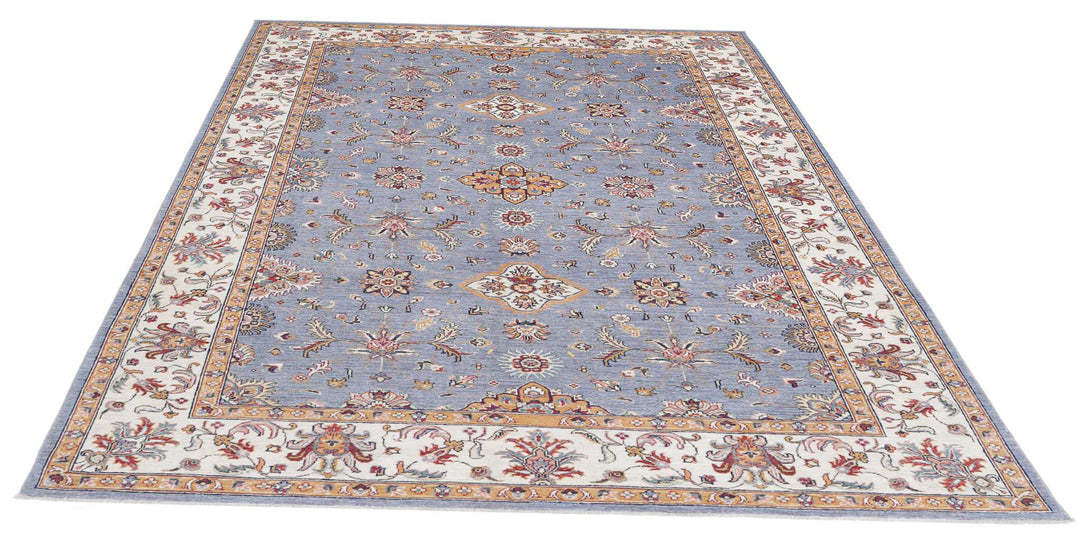 Afghan Ziegler Farhan Rug 6' 7" x 9' 8" Hand-Knotted | No. AT54843