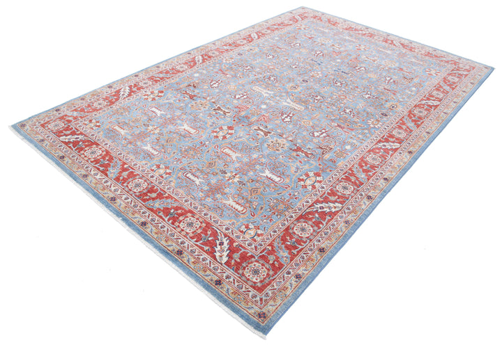 Afghan Ziegler Farhan Rug 6' 4" x 9' 10" Hand-Knotted | No. AT41480