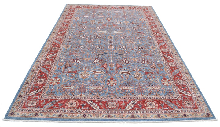 Afghan Ziegler Farhan Rug 6' 4" x 9' 10" Hand-Knotted | No. AT41480