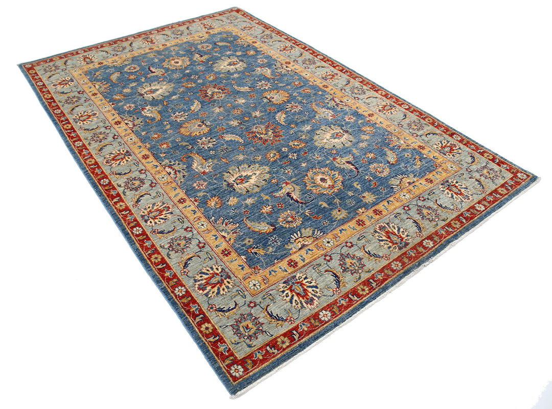 Hand Knotted Ziegler Farhan Wool Rug 5' 7" x 8' 2" - No. AT56194