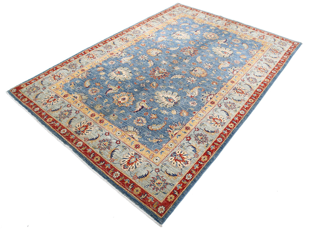 Hand Knotted Ziegler Farhan Wool Rug 5' 7" x 8' 2" - No. AT56194