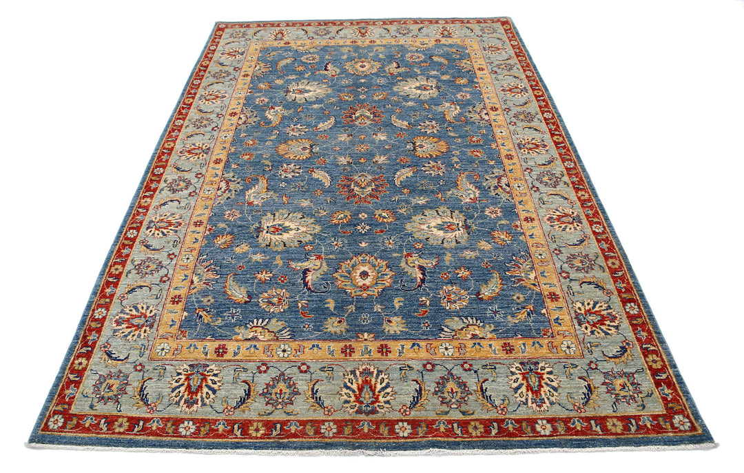 Hand Knotted Ziegler Farhan Wool Rug 5' 7" x 8' 2" - No. AT56194