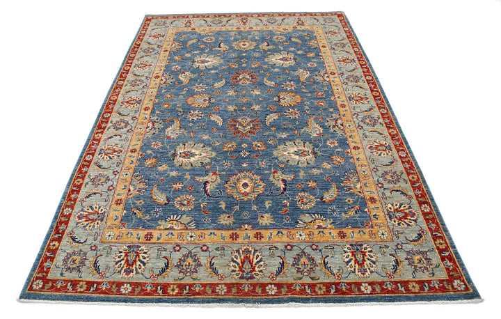 Hand Knotted Ziegler Farhan Wool Rug 5' 7" x 8' 2" - No. AT56194