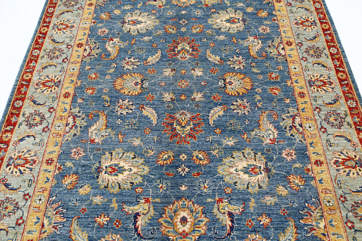 Hand Knotted Ziegler Farhan Wool Rug 5' 7" x 8' 2" - No. AT56194