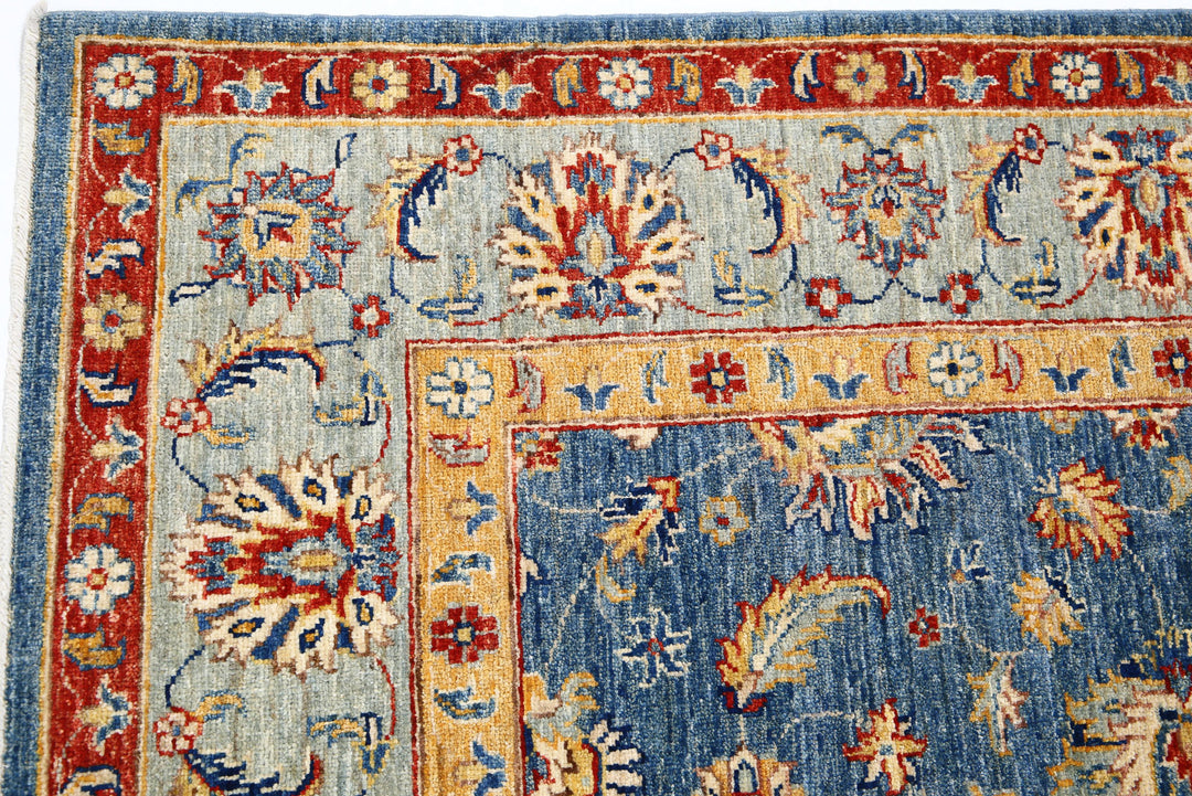 Hand Knotted Ziegler Farhan Wool Rug 5' 7" x 8' 2" - No. AT56194