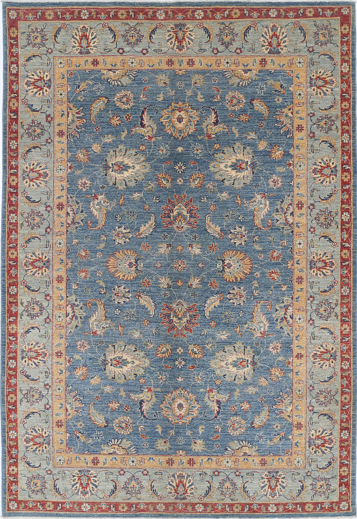 Hand Knotted Ziegler Farhan Wool Rug 5' 7" x 8' 2" - No. AT56194