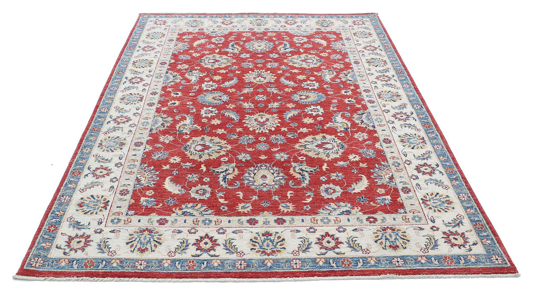 Hand Knotted Ziegler Farhan Wool Rug 5' 7" x 7' 9" - No. AT80202