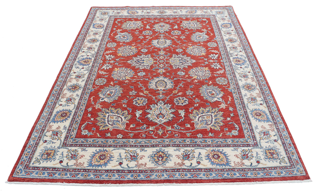 Hand Knotted Ziegler Farhan Wool Rug 5' 7" x 7' 9" - No. AT77263