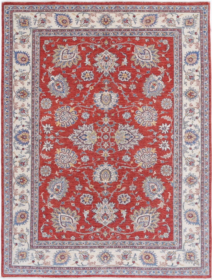 Hand Knotted Ziegler Farhan Wool Rug 5' 7" x 7' 9" - No. AT77263