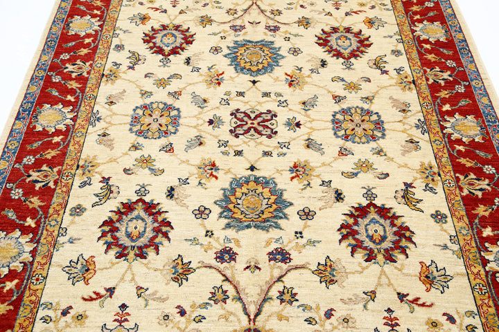 Hand Knotted Ziegler Farhan Wool Rug 5' 9" x 7' 9" - No. AT76042