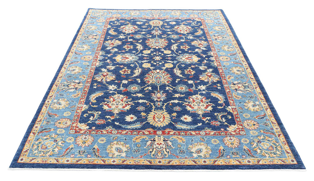 Hand Knotted Ziegler Farhan Wool Rug 5' 8" x 8' 1" - No. AT60874