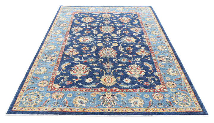 Hand Knotted Ziegler Farhan Wool Rug 5' 8" x 8' 1" - No. AT60874