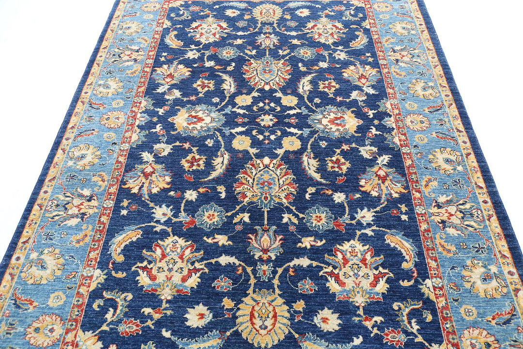 Hand Knotted Ziegler Farhan Wool Rug 5' 8" x 8' 1" - No. AT60874