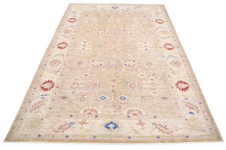 Afghan Ziegler Farhan Rug 5' 7" x 7' 11" Hand-Knotted | No. AT87457