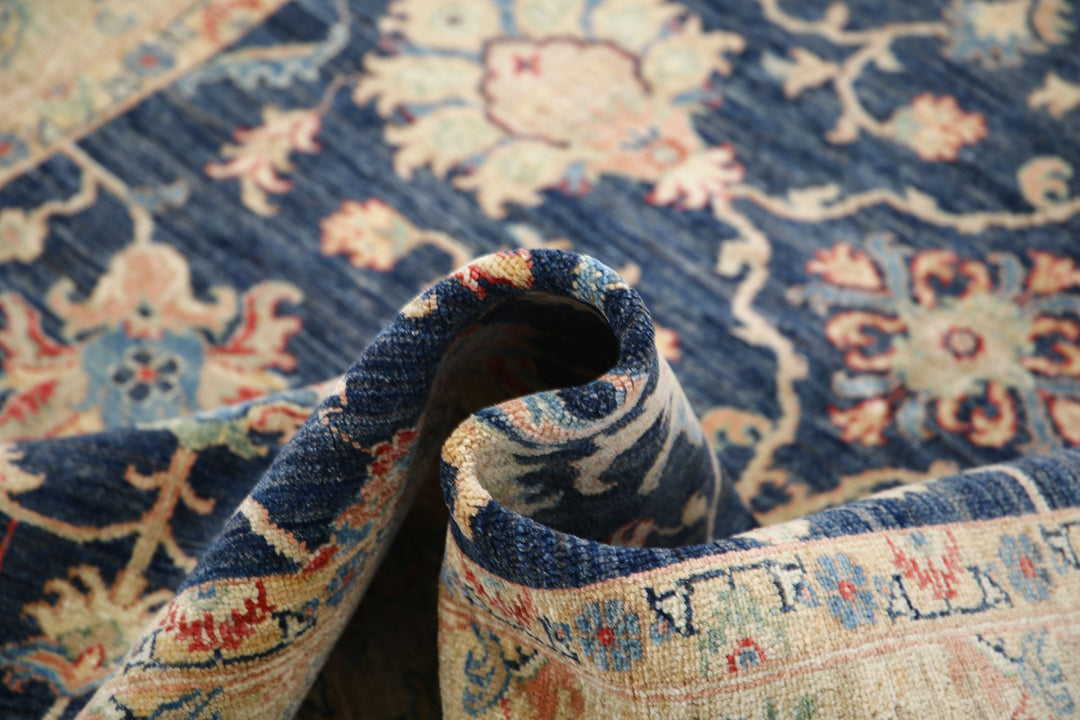 Afghan Ziegler Rug 5' 9" x 7' 6" Hand-Knotted | No. AT52384